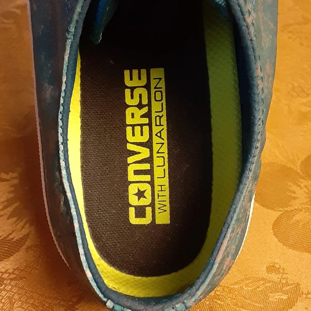 CONVERSE All  Star Ocean Blue With LUNARLON Men's 7.0 Women's 9.0 LIKE NEW - Picture 8 of 16